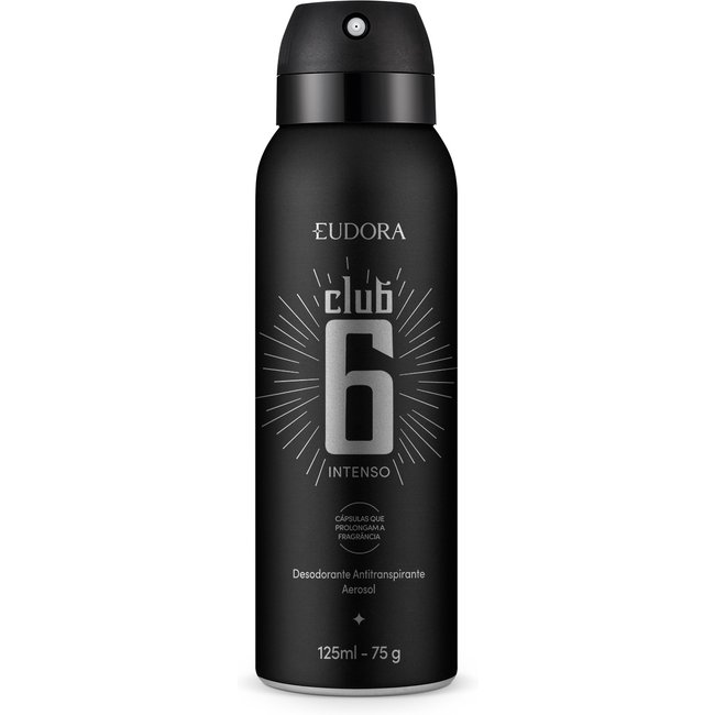 Desodorante Antitranspirante Club 6 Intenso 125ml/75g