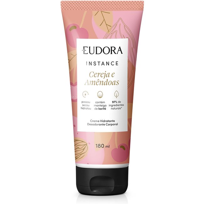 Creme Hidratante Desodorante Corporal Instance Cereja e Amêndoas 180ml