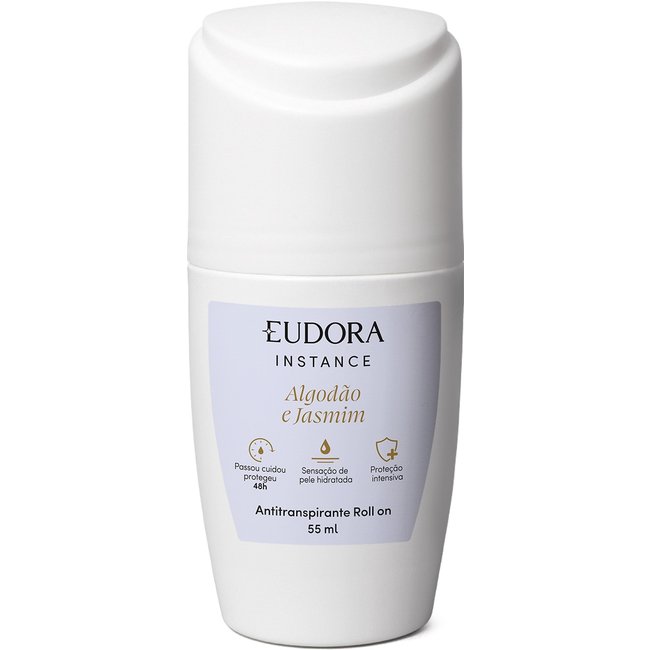 Desodorante Antitranspirante Roll on Instance Algodão e Jasmim 55ml