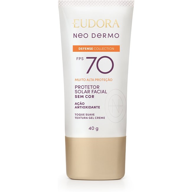 Protetor Solar Facial Sem Cor Neo Dermo Defense Collection FPS 70 40g