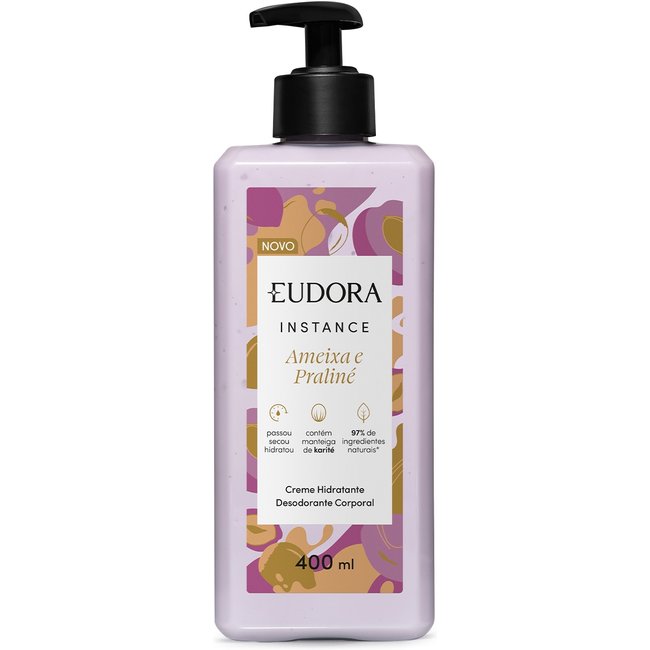 Creme Hidratante Desodorante Corporal Instance Ameixa e Praliné 400ml