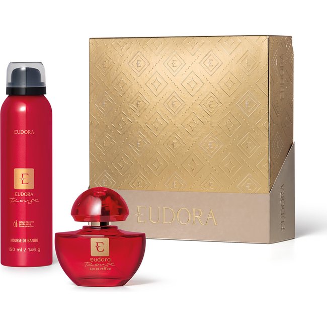 Kit Presente de Natal Edp Rouge: Mousse De Banho 150ml + Eau De Parfum 35ml