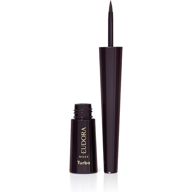 Delineador Líquido Para Olhos Preto Essencial Eudora Make 2,5ml