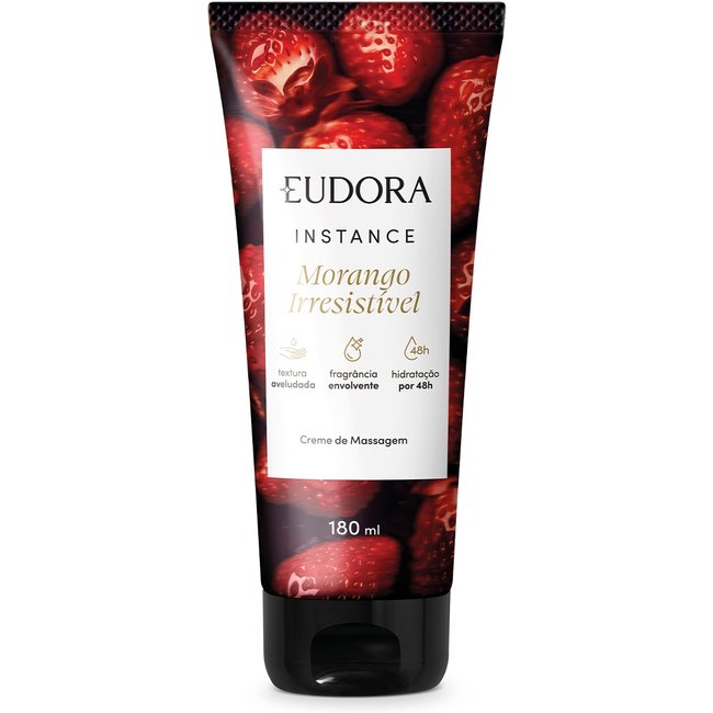 Creme de Massagem Instance Morango Irresistível 180ml