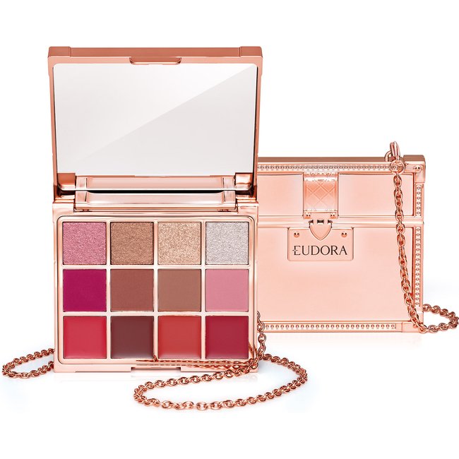 Paleta Multifuncional Clutch Metals Rosé Eudora Make 10g