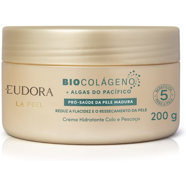 Creme Hidratante Colo e Pescoço La Piel Alga do Pacífico 200g