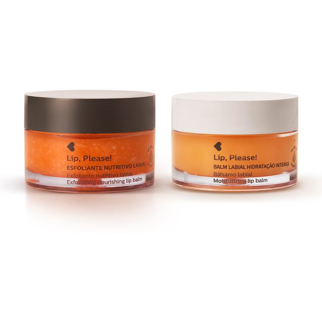 Combo Lip, Please! Quem Disse, Berenice?: Balm labial Lip, Please! 8g + Esfoliante Nutritivo Labial 8g