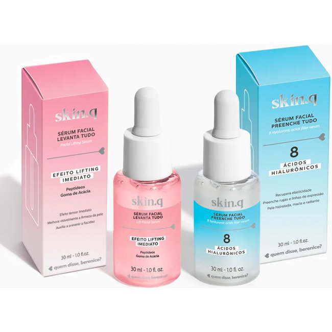 Combo sérum Facial Skin. q: Levanta Tudo 30ml + Preenche Tudo 30ml