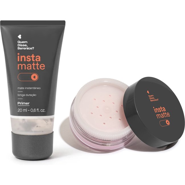 Combo Instamatte Quem Disse, Berenice?: Primer Facial Líquido 20ml + Pó Solto Translúcido Roselelê 10g