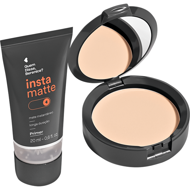 Kit Quem Disse, Berenice? Instamatte Primer + Pó Compacto Translúcido (2 Produtos)