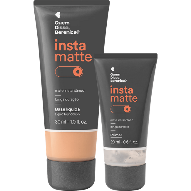 Kit Quem Disse, Berenice? Instamatte Primer + Base Líquida 185F (2 Produtos)