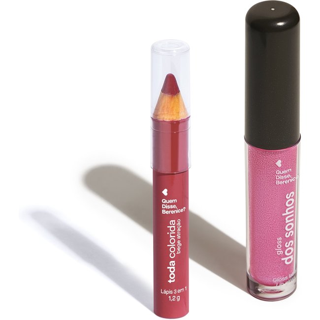 Kit Quem Disse, Berenice? Lábios Incríveis Duo Rosa (2 Produtos)