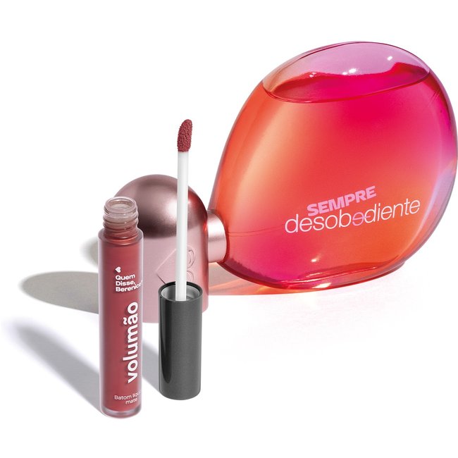 Combo Sempre Desobediente Eau De Parfum 100ml + Batom Líquido Rosa Roseli 4ml