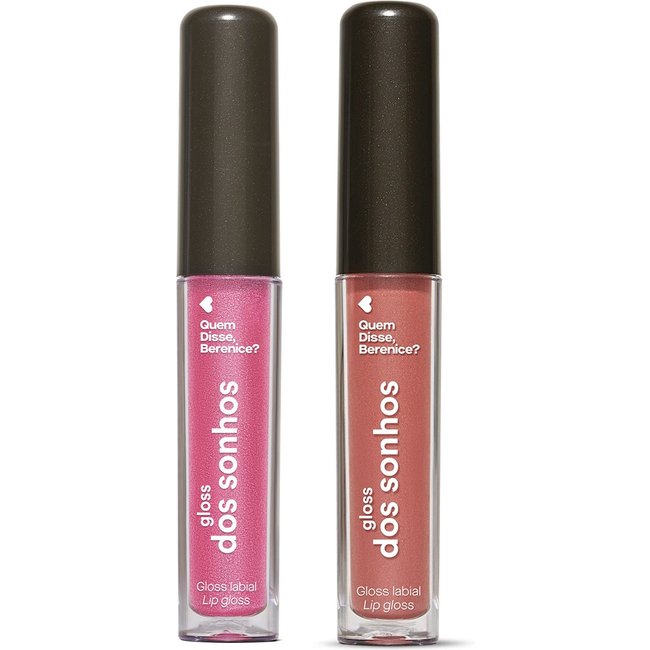 Combo Gloss Dos Sonhos Quem Disse, Berenice?: Rosa Rosadex 4ml + Nude Malvalex 4ml