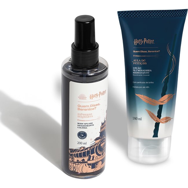 Combo Harry Potter Quem Disse, Berenice?: Body Splash 200ml +Loção Iluminadora Corporal 180ml