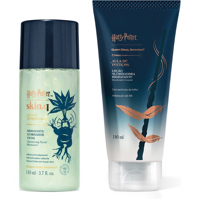 Combo Harry Potter Quem Disse, Berenice?: Loção Iluminadora Corporal 180ml + Hidratante Iluminador Facial 110ml