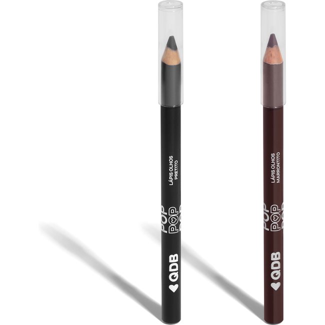 Combo Quem Disse, Berenice? Lápis Para Olhos POP: Preto 1,1 + Marrom 1,1g