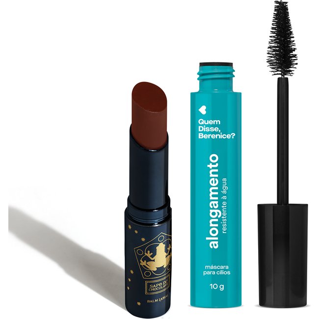 Combo Quem Disse, Berenice?:Máscara de Cílios Resistente è Água 10g + Balm Labial Marrom Harry Potter 3,2g