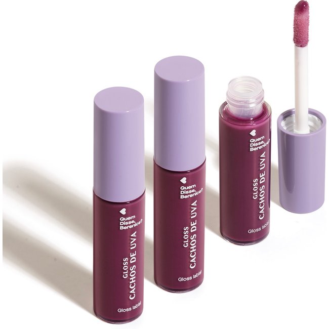 Combo Gloss Labial Cachos de Uva QDB E Cuide-se Bem Quem Disse, Berenice? 10ml (3 itens)