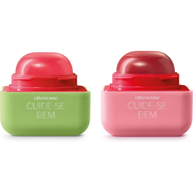 Combo Balm Labial Cuide-se Bem Feira Quem Disse, Berenice?: Melancia 6,2g + Framboesa 6,2g