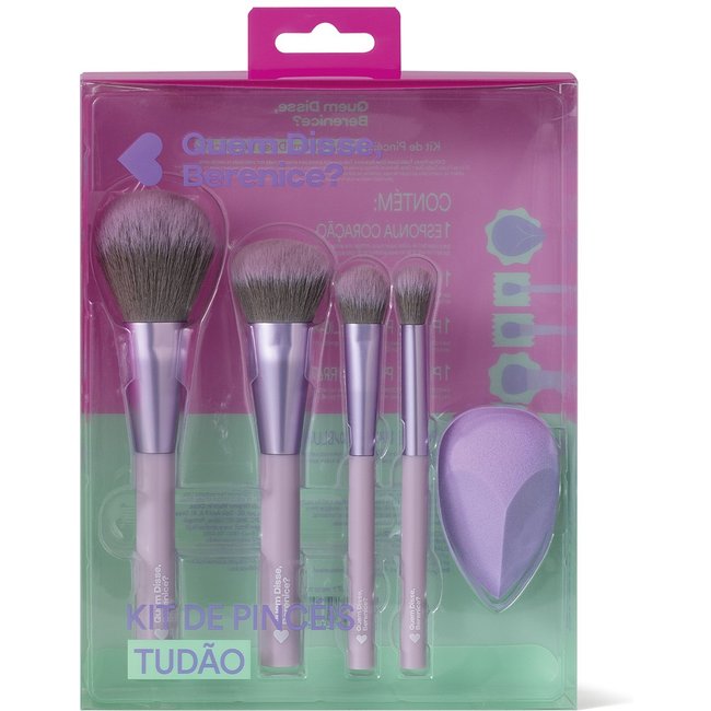 Kit de Pincéis Tudão Quem Disse, Berenice? (5 itens)