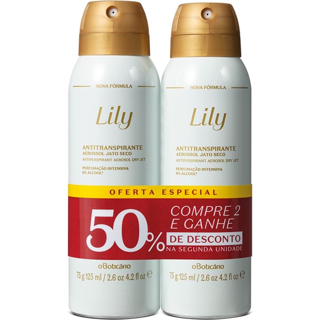 Kit Desodorante Antitranspirante Lily (2 unidades)