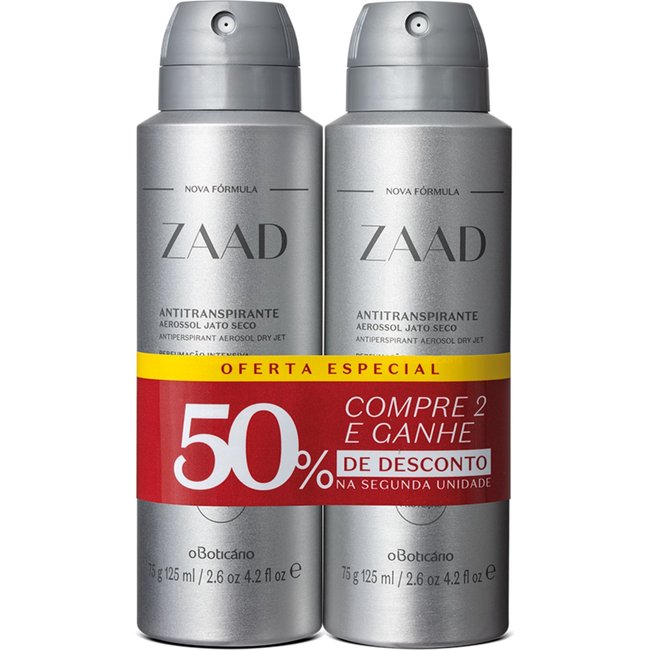 Kit Desodorante Antitranspirante Zaad (2 unidades)
