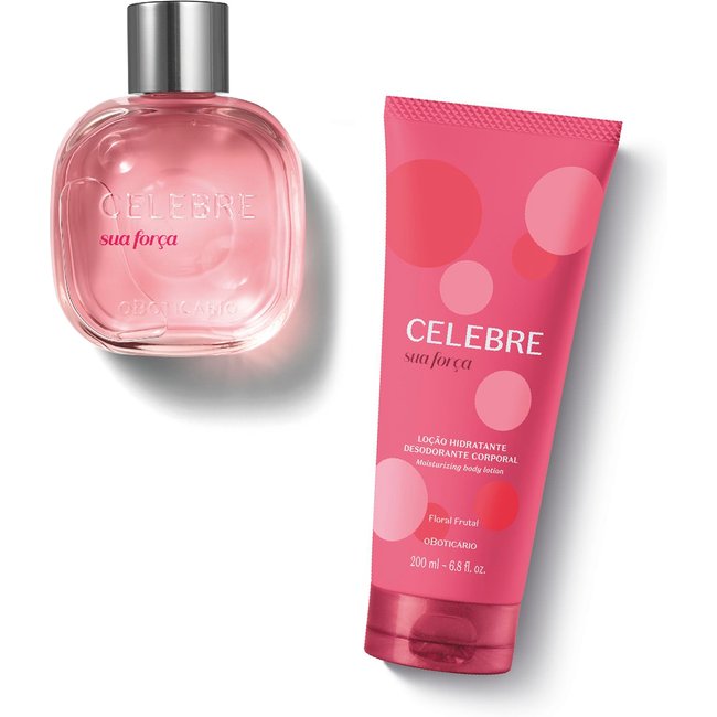Combo Celebre Sua Força Feminino: Desodorante Colônia 100ml + Loção Corporal 200ml