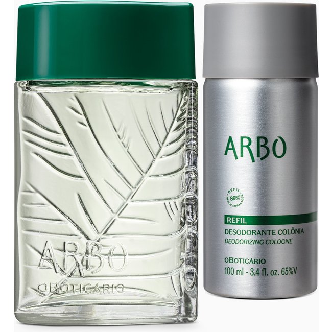Combo Arbo: Desodorante Colônia 100ml + Refil 100ml