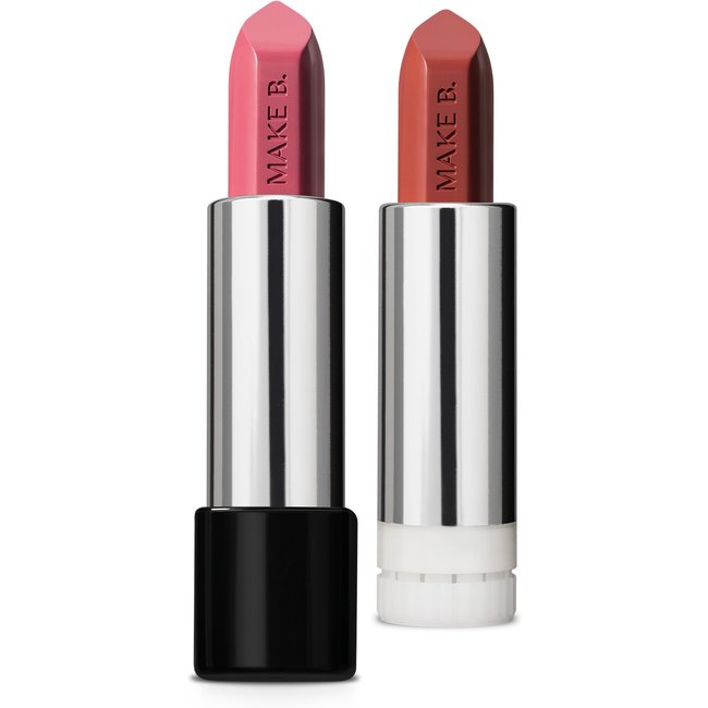 Combo Batom Cremoso Make B.: Rosa Cashmere 3,6 g + Refil Soft Nude 3,6g