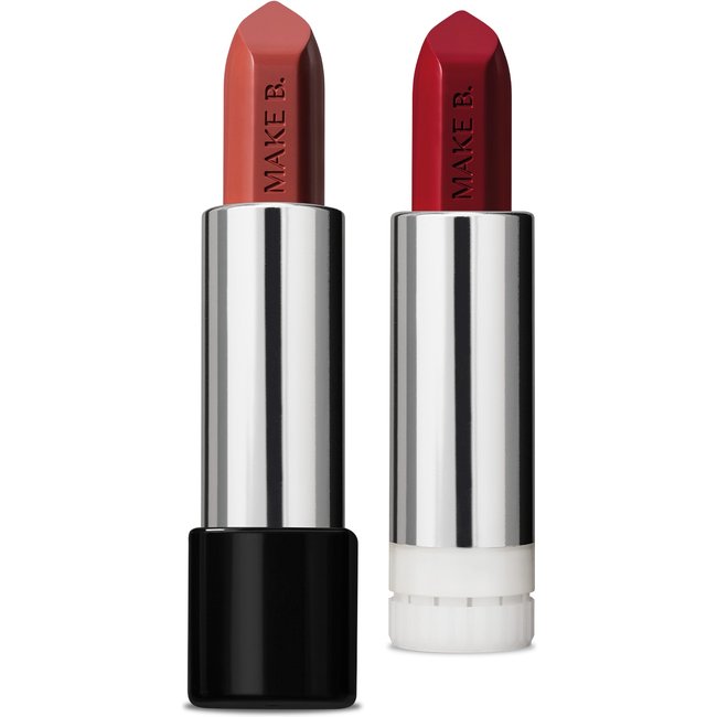 Combo Batom Cremoso Make B.: Soft Nude 3,6 g + Refil Revolution Red 3,6g