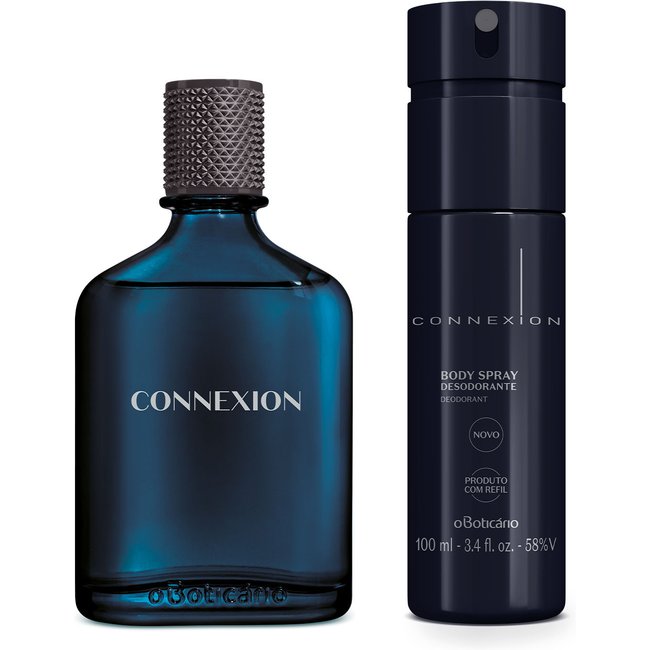 Combo Presente Boticollection Connexion: Desodorante Colônia 100ml + Desodorante Body Spray 100ml
