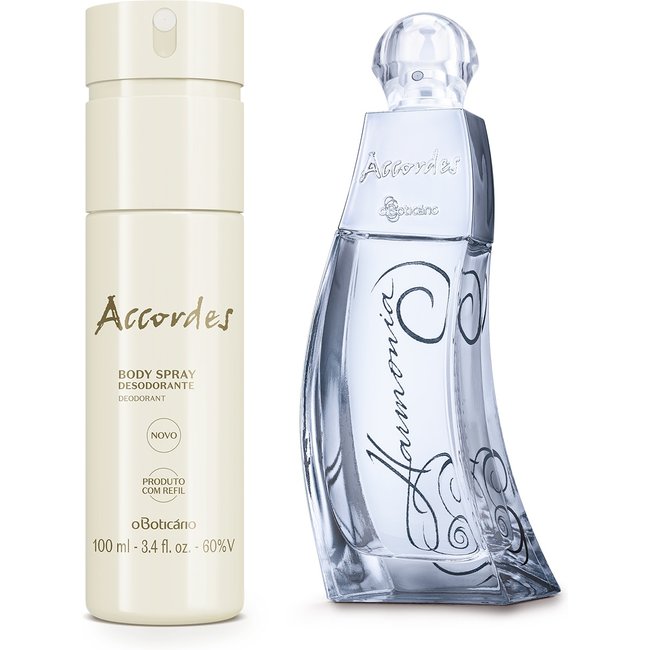 Combo Presente Accordes: Desodorante Colônia Harmonia 80ml + Body Spray 100ml