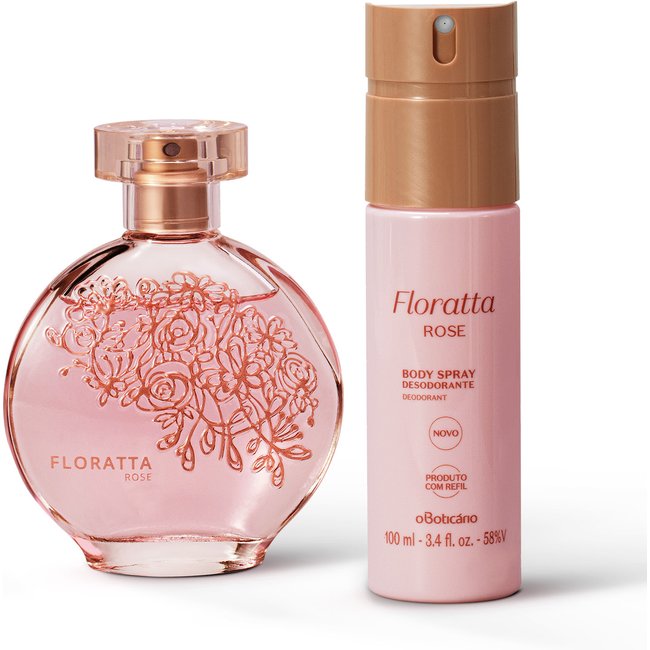 Combo Presente Floratta Rose: Desodorante Colônia 75ml + Body Spray 100ml