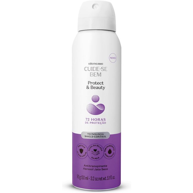 Desodorante Antitranspirante Aerosol Cuide-se Bem Protect And Care 90g/150ml