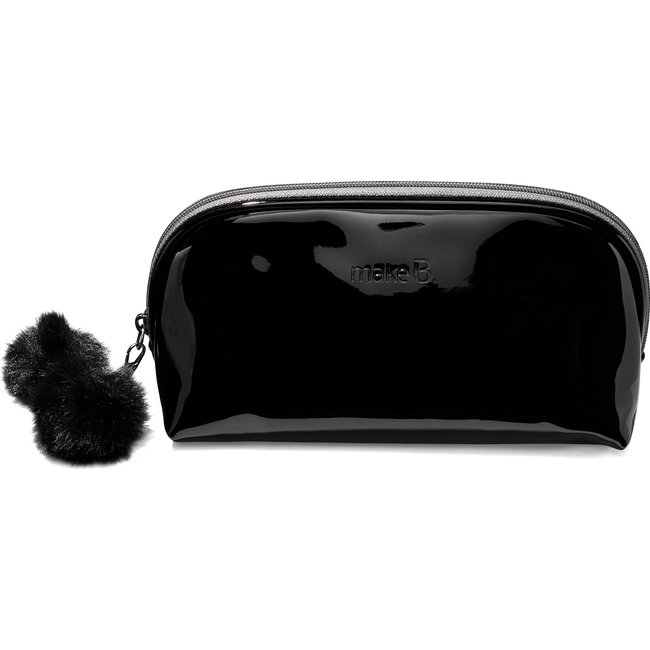 Nécessaire Preto Com Pompom Make B.