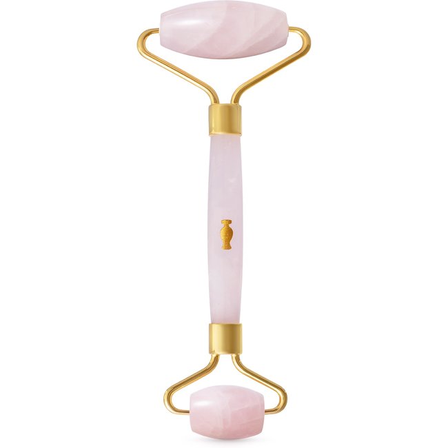 Massageador Facial Rosa de Quartzo