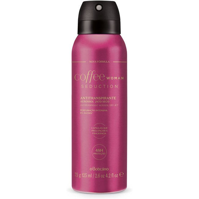 Desodorante Antitranspirante Aerosol Coffee Woman Seduction 75g/125ml