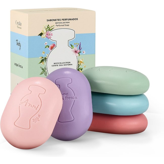 Kit Sabonetes Perfumados Boticollection 80g