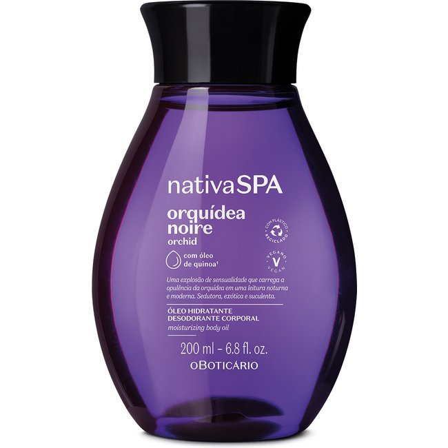 Óleo Hidratante Desodorante Corporal Nativa SPA Orquídea Noire 200ml