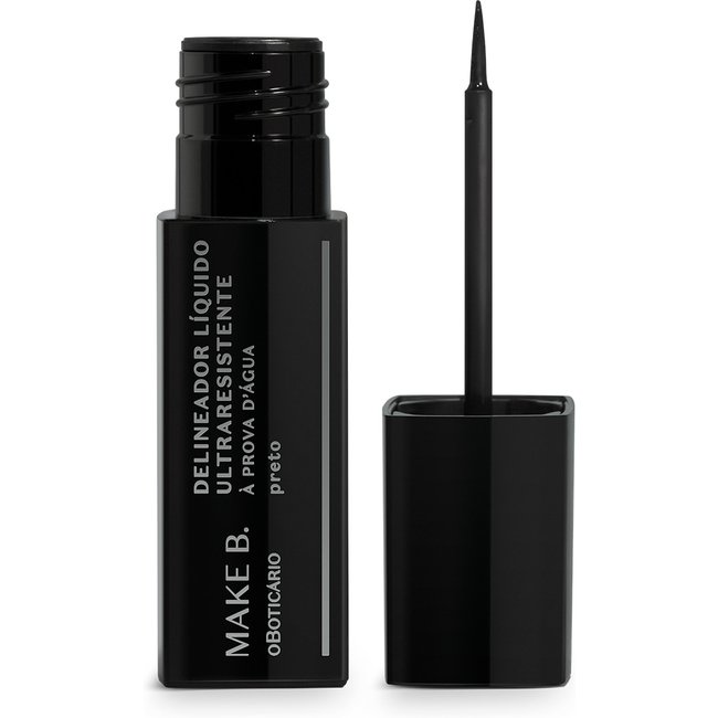 Delineador Líquido Para Olhos Preto Make B.