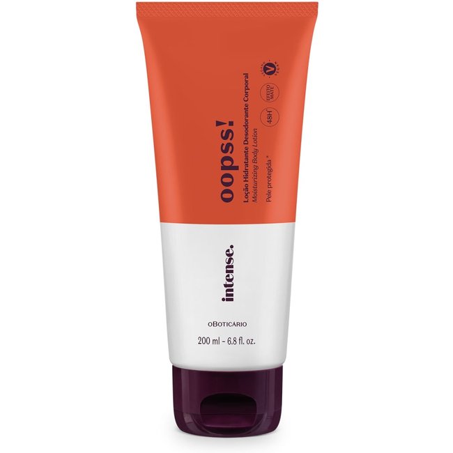 Loção Desodorante Hidratante Corporal Intense Oopss! 200ml
