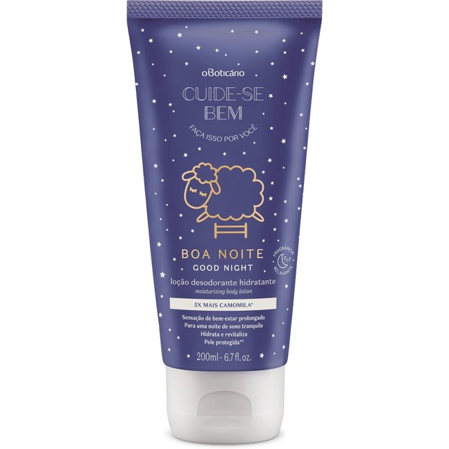 Loção Desodorante Hidratante Corporal Cuide-se Bem Boa Noite 200ml