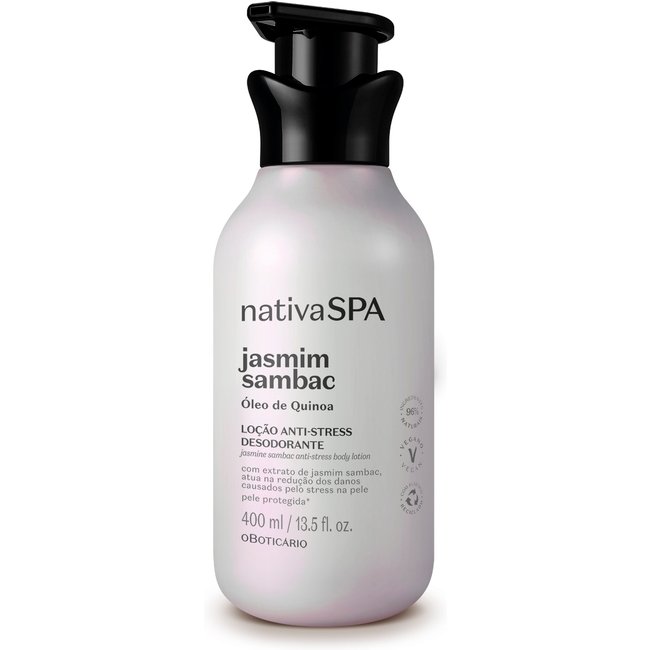 Loção Hidratante Desodorante Corporal Anti-stress Nativa SPA Jasmim Sambac 400ml