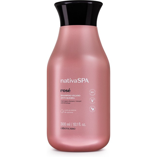 Shampoo Vegano Nativa Spa Rosé 300ml