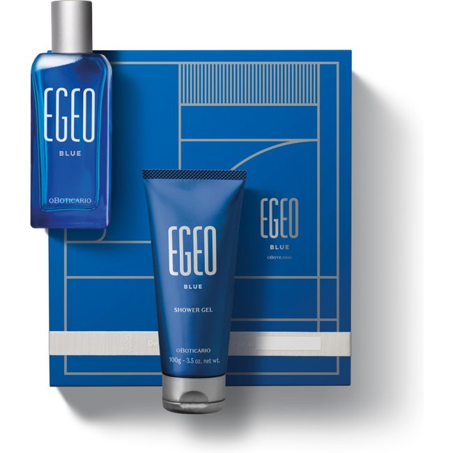 Kit Presente Egeo Blue: Desodorante Colônia 50ml + Shower Gel 100g