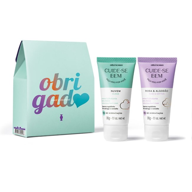 Kit Presente Cuide-se Bem Obrigadx (2 itens)
