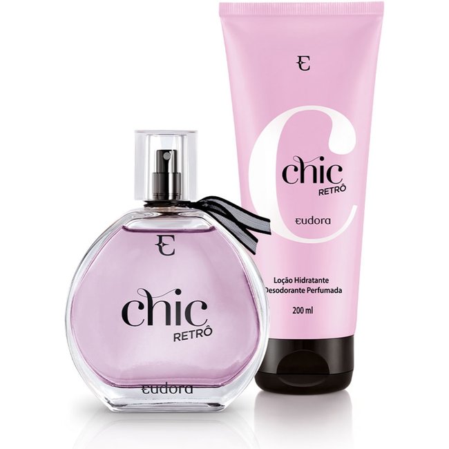 Combo Chic Retrô: Desodorante Colônia 95ml + Loção Hidratante Desodorante Corporal 200ml