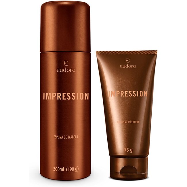 Combo Impression: Espuma de Barbear 200ml + Gel Pós Barba 75g