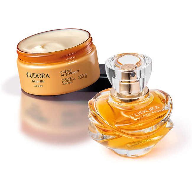 Combo Eudora Magnific Audaz: Eau de Parfum 75ml + Creme Acetinado Corporal 200g